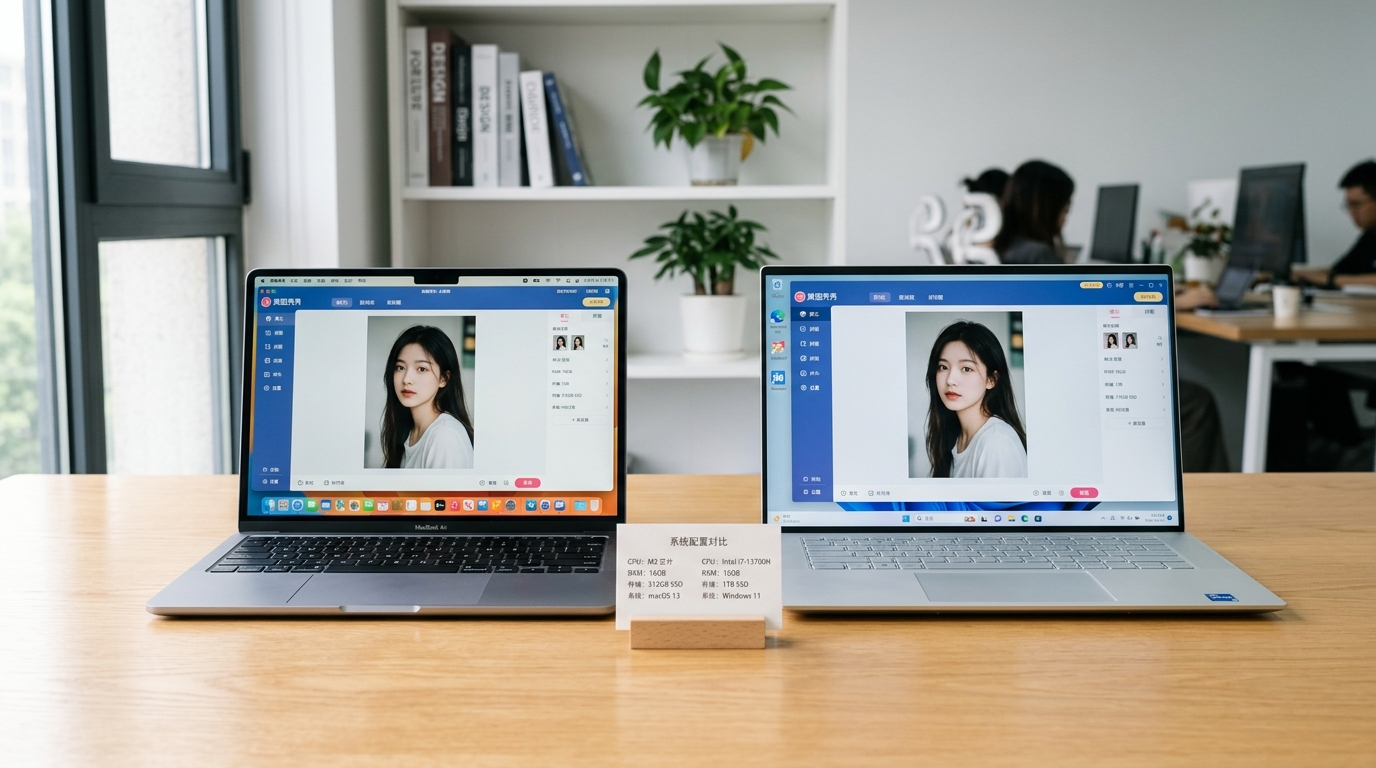 美图秀秀电脑版 Windows 与 Mac 最低系统配置兼容性对比