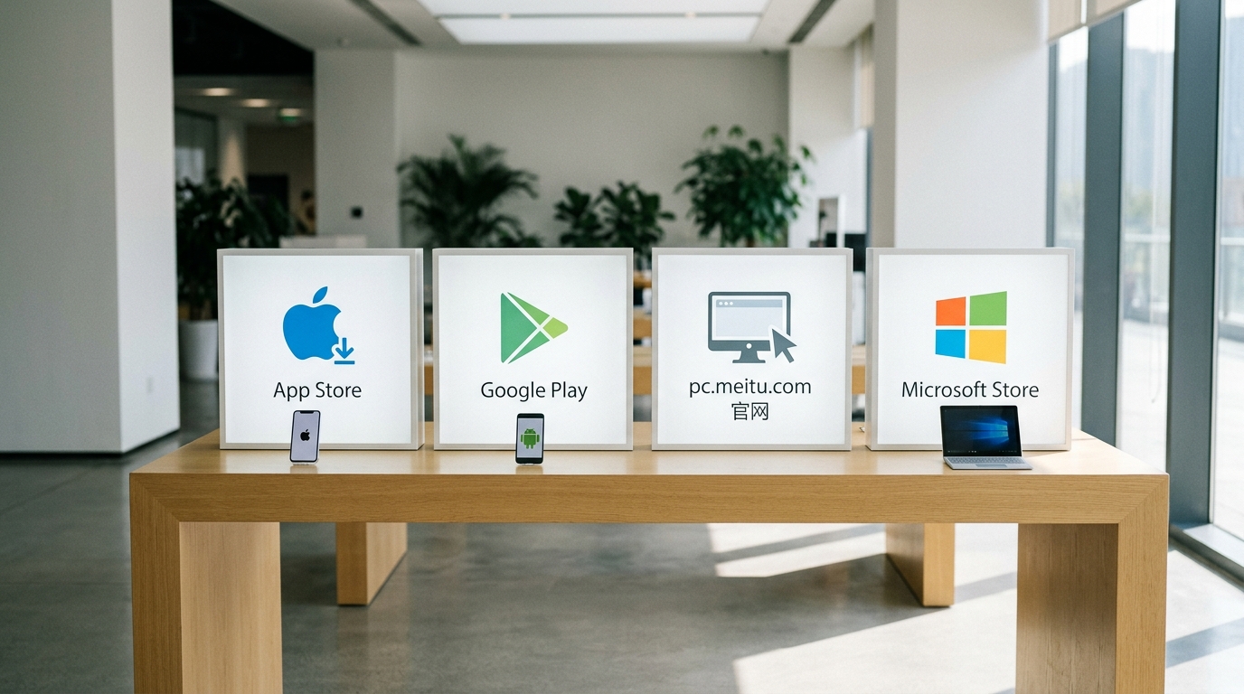 美图秀秀下载官方入口:App Store、Google Play、官网与应用商店
